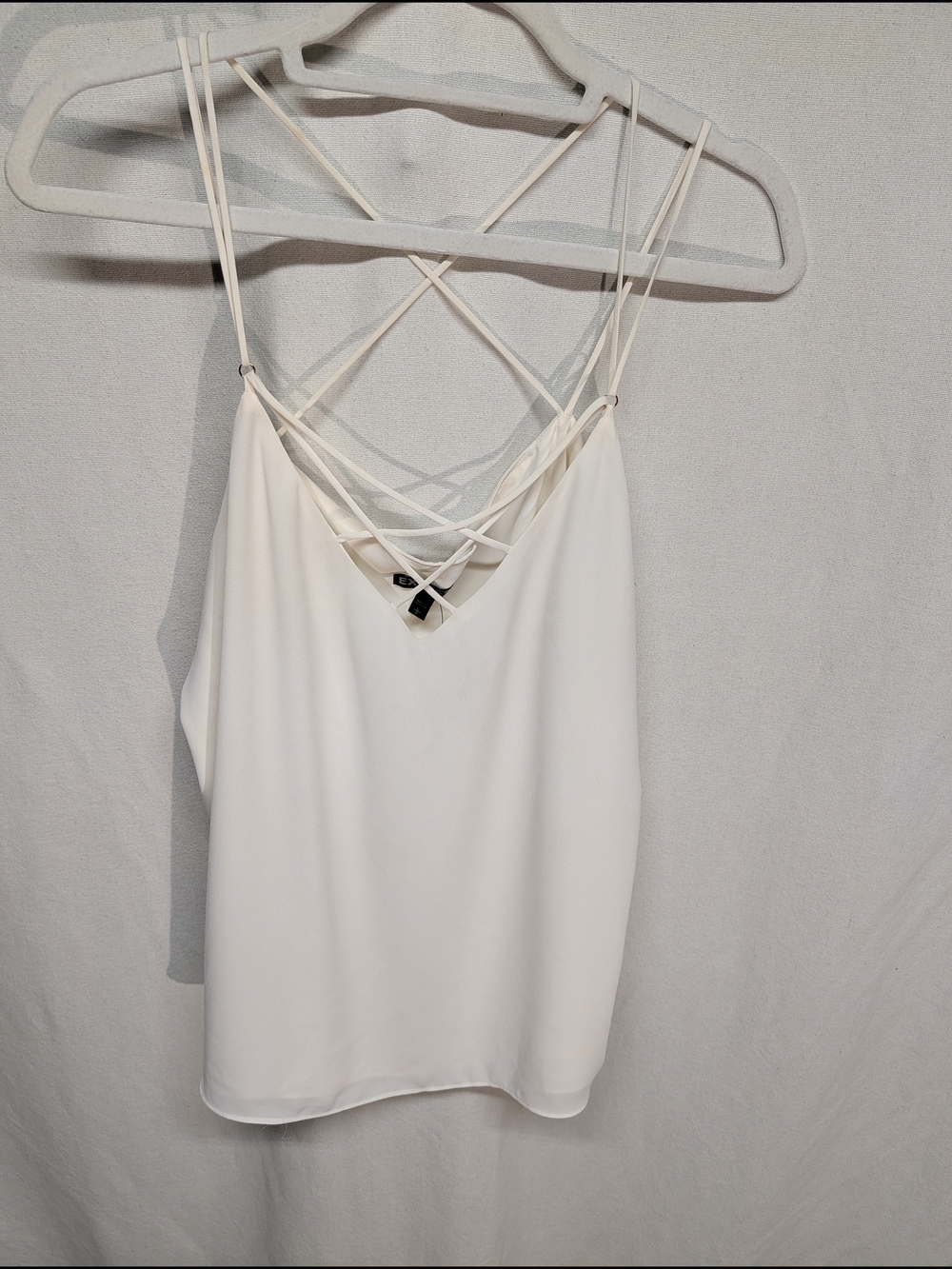 Express White Strappy Cami Top